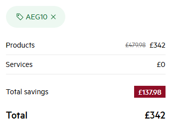 how to apply aeg voucher code
