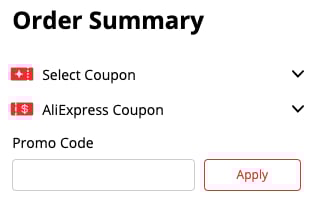 how to apply aliexpress promo code