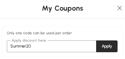 how to apply aosom discount code