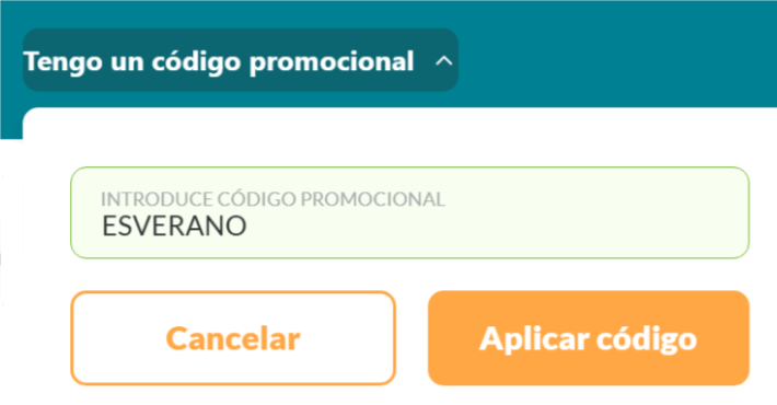 donde introducir el codigo balearia