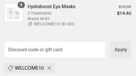 how to apply Bluemercury promo code