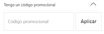 donde introducir código promocional Camper
