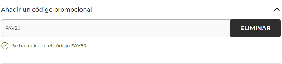 como anadir un codigo promocional Yves Rocher