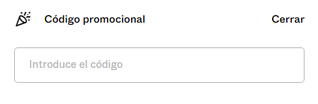 como introducir un codigo promocional Bershka