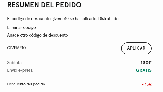 como poner codigo de descuento Pepe Jeans