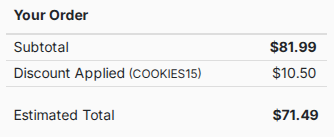 how to apply Cookies by Design coupon Code