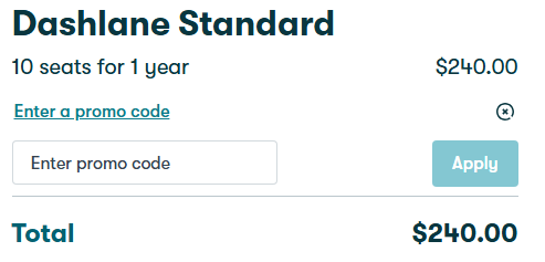 how to apply dashlane promo code