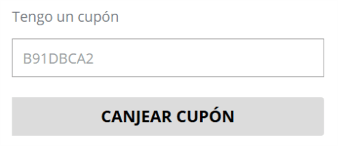 donde introducir el codigo deporte outlet