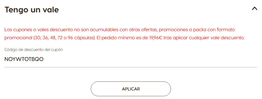 donde introducir el codigo dolce gusto