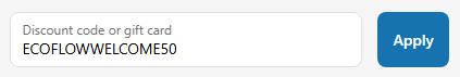 how to apply ecoflow discount code