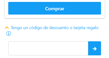 donde insertar código descuento Entradas.com