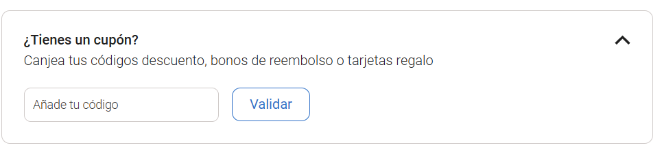 donde introducir un cupón descuento Destinia