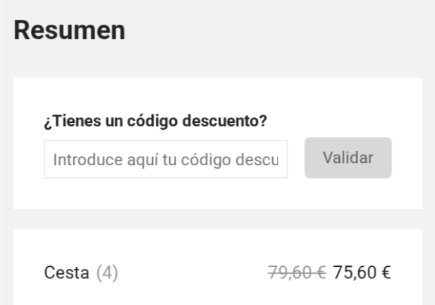 donde introducir el codigo fnac