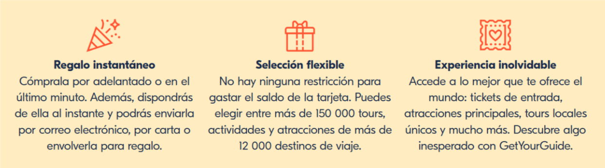 informacion sobre la tarjeta regalo