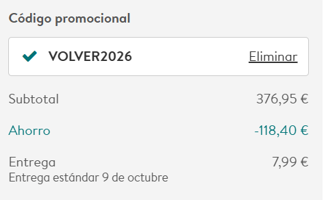código promocional Hofmann aplicado