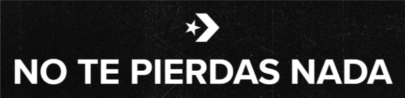 no te pierdas nada en converse
