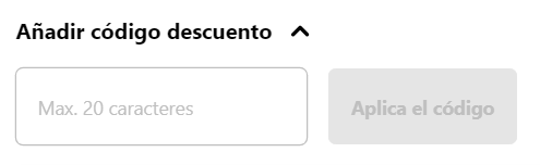 donde introducir código descuento Europcar