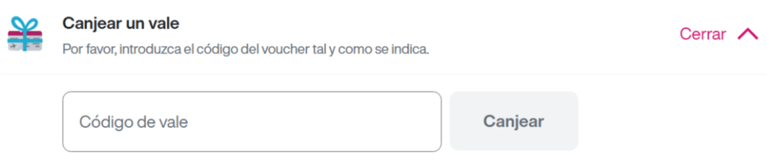 donde introducir el codigo eurowings