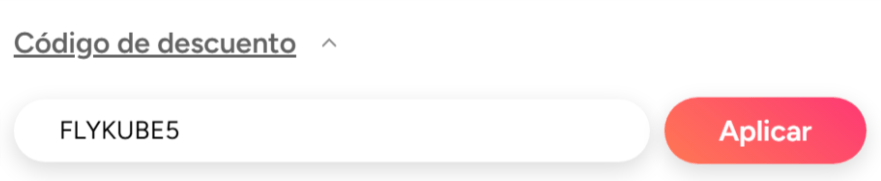 donde introducir el codigo flykube