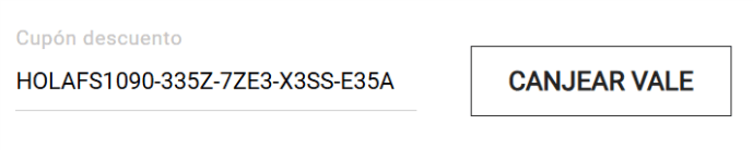 donde introducir el codigo forum sport