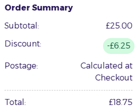 how to apply funky pigeon voucher code