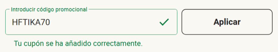 donde introducir el codigo hellofresh