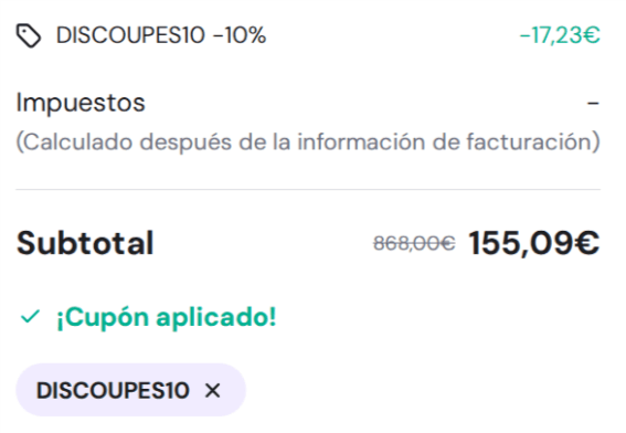 nuevo total