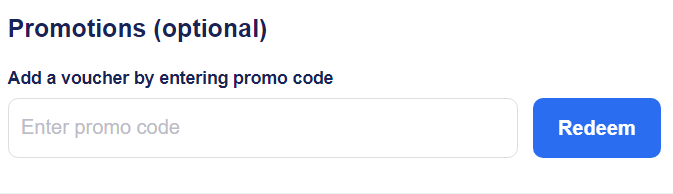 how to add a Trainpal promo code