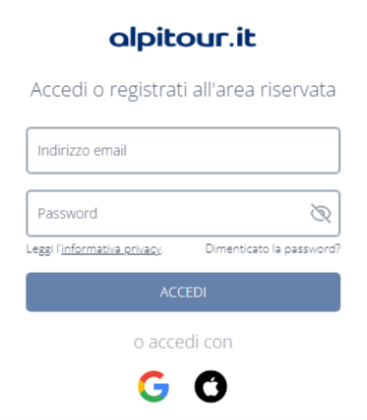 iscrizione ad alpitour