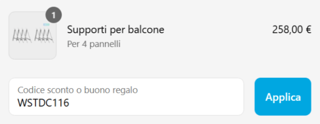 dove inserire il codice sconto anker solix