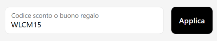 dove inserire il codice sconto antonioli