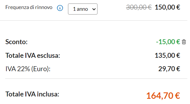 dove inserire coupon aruba