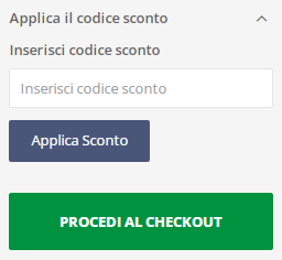 dove inserire codice sconto assperr