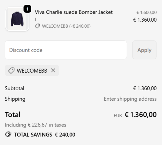 dove inserire il codice baseblu