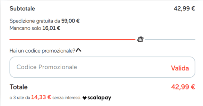 dove inserire il codice sconto bauzaar