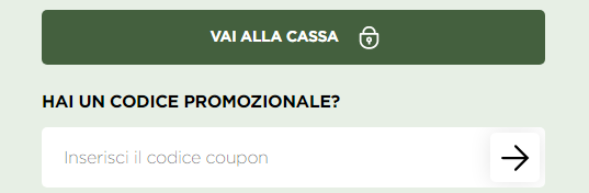 dove inserire codice sconto bottega verde