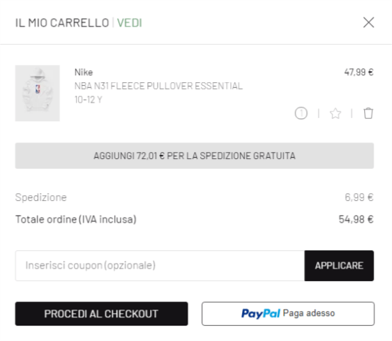 come inserire un codice sconto BSTN