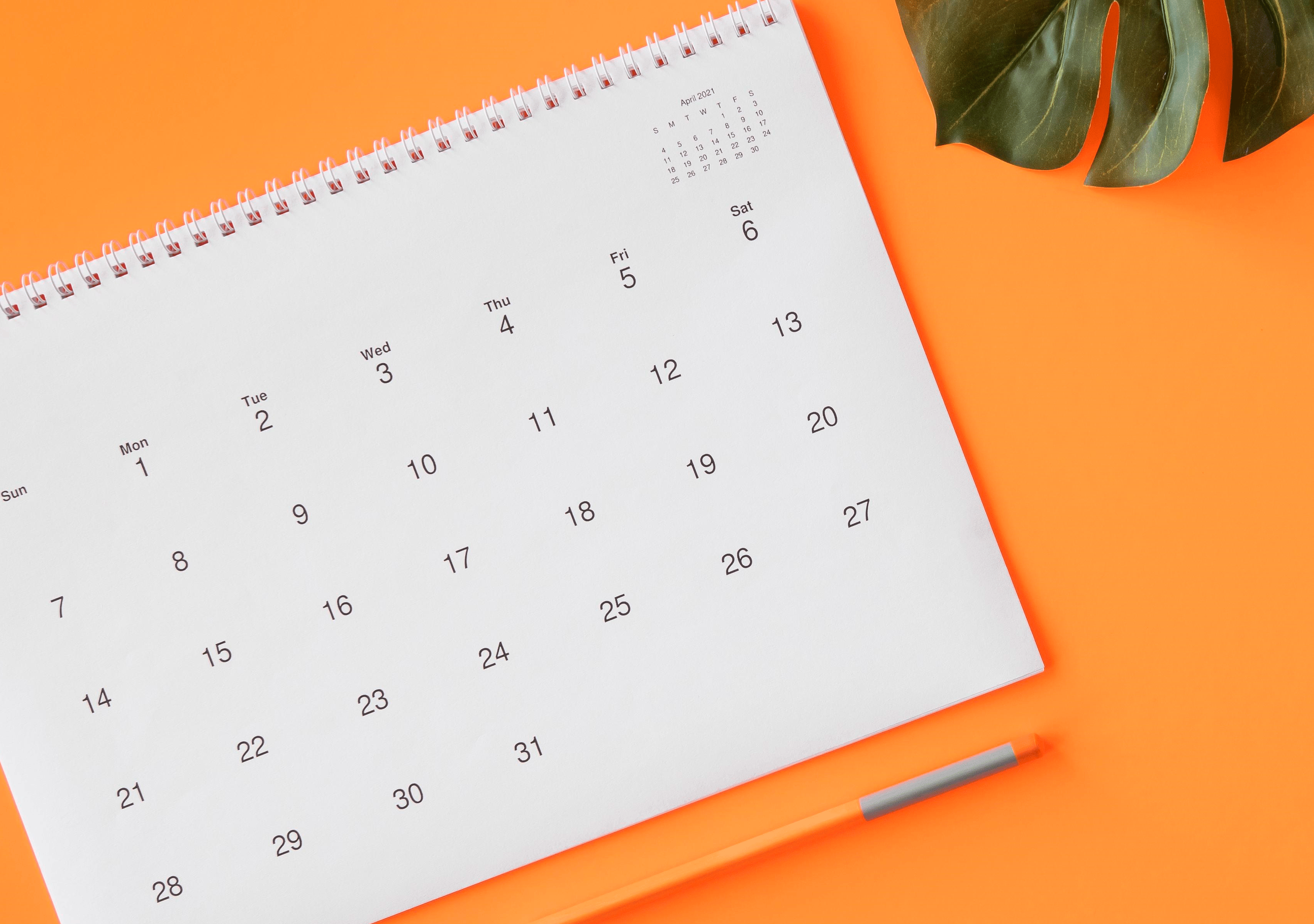 calendario con i prezzi