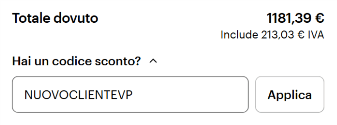 dove inserire il codice sconto vistaprint