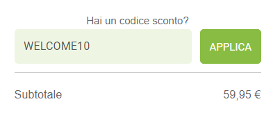 dove inserire codice sconto carpisa