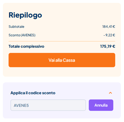 campo codice sconto farmacia soccavo attivato