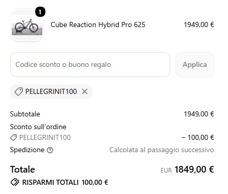 Coupon Upway applicato