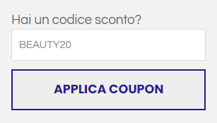 come inserire codice sconto ProfumeriaWeb
