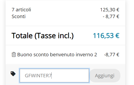 come inserire un buono sconto granfarma