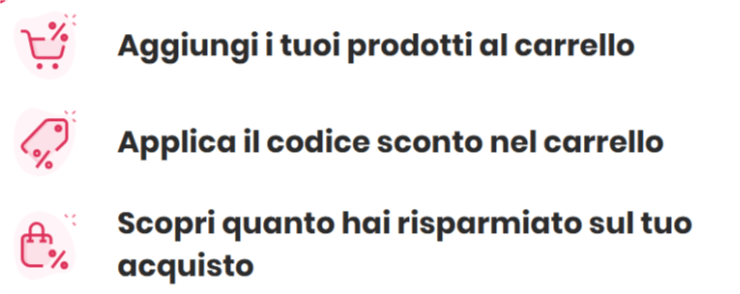 regole per applicare un codice sconto
