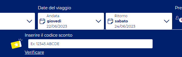 dove inserire codice sconto corsica ferries