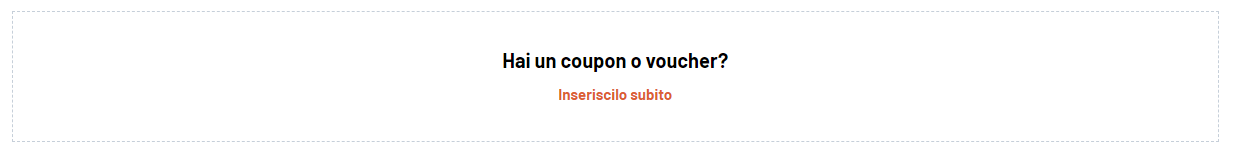 dove inserire codice sconto cosìcomodo