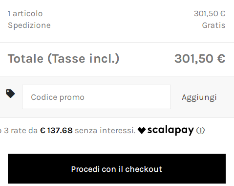 dove inserire codice sconto cristiano calzature