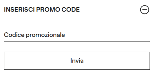 dove inserire il codice sconto diesel