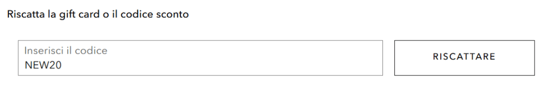 dove inserire il codice sconto douglas